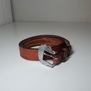 Silver Creek Brown Leather Belt